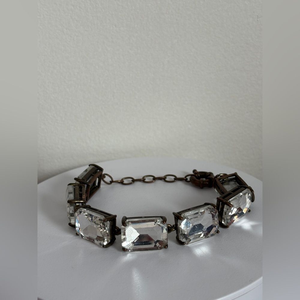 Vintage-Inspired Rhinestone Bracelet